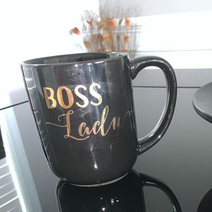 Cute black and gold mug
